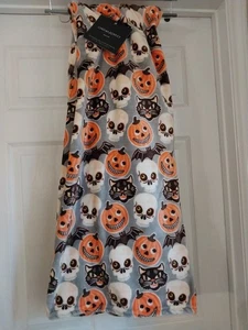 Cynthia Rowley Halloween Retro Cat Skull Pumpkin Bat Oversized Throw Blanket NEW - Picture 1 of 5