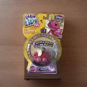LITTLE LIVE PETS Lil' Mouse Apple Boppin' Sealed Series 1 2014 Sealed Pink Moose - Picture 1 of 6