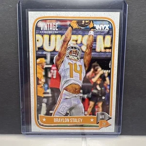 2024 ONYX Vintage Football Braylon Staley #OVBRST University of Tennessee WR - Bild 1 von 11