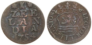 Provinz Zeeland (Niederländische Republik) - Duit 1754 - Bild 1 von 3