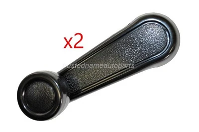 fits 1995 to 2004 Toyota Tacoma Window Crank Handle Left and Right Black Set Foto 1 de 2