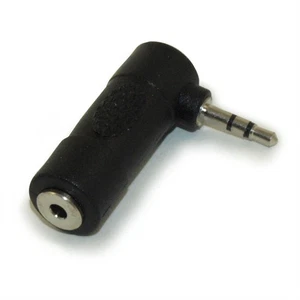 2.5mm Right Angle Adapter  Male/Female Stereo TRS (3 connector) - Picture 1 of 2