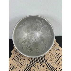 Vtg- Silver tone- strainer- Stars- rust overall wear farmhouse decor 3 feet - Picture 1 of 5