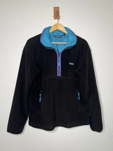 Pullover vintage Patagonia Snap T in pile taglia 13/14 made in USA taglia media - Foto 1 di 4