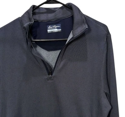 Ben Hogan Performance 1/4 Cremallera Manga Larga Azul Hombre’s Pequeño Poliéster Foto 1 de 4