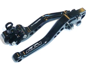 KTM 690 DUKE 2012-13 BRAKE & CLUTCH BLACK SHORT LEVERS RACE TRACK ROAD S16M - Picture 1 of 8