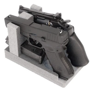 Portapuntas y cargadores 2 GR. Estante para pistola de espuma RKrack para pistola/pistola. Safe Stora - Imagen 1 de 14