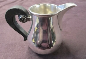 UDNER French Silverplate for Neiman Marcus Small Pitcher Chunky Wooden Handle   - Picture 1 of 7