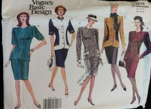 Vogue 2576 Vintage Misses Top Skirt & Scarf Sz 12-14 - Picture 1 of 2