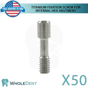 X50 Dental Titan Fixierschraube für Abutment Int Sechskant 2,42 mm Verbindung - Bild 1 von 3