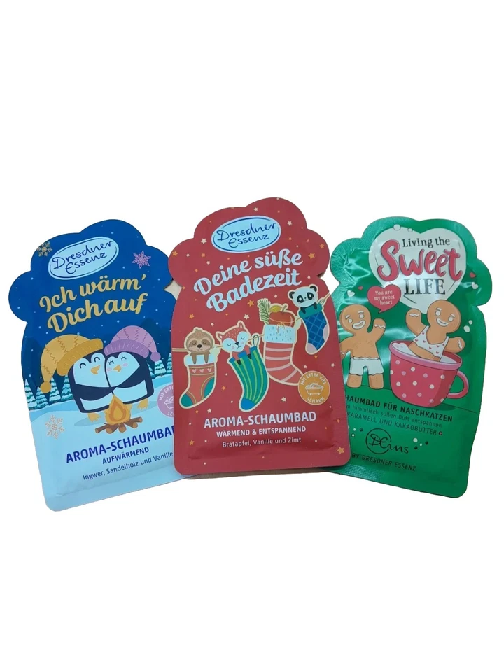 3x Dresdner ESSENZ  Schaumbad WINTER je 40ml Vanille Zimt Karamell Ingwer  - Bild 1 von 1