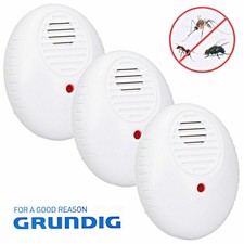 Set 3pz Insetticida Repellente Elettrico ad Ultrasuoni Scaccia Insetti Zanzare