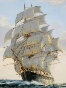 ACEO Card Clipper Ship - Picture 1 of 1