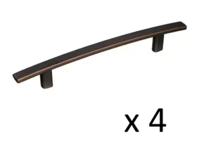 *4* Amerock Cyprus 5-1/16 in (128 mm) Modern Oil-Rubbed Bronze Arch Cabinet Pull - Picture 1 of 3