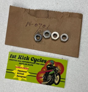 NOS TRIUMPH 1/4-28UNF THIN LOCKING NUTS 4PCS. 14-0701 - Picture 1 of 1