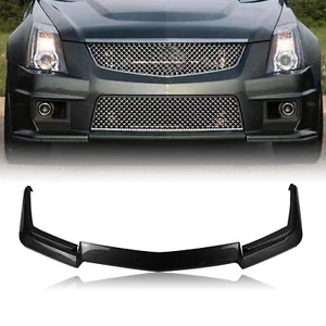 Front Bumper Spoiler Kit For Cadillac CTS-V 2009 2010-2015 Glossy Black US - Picture 1 of 6