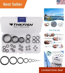Ceramic Fishing Rod Eye Repair Kit - 40pcs Lightweight, Smooth, Reliable Guides - Picture 1 of 11
