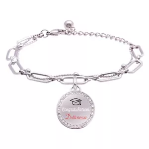 BRACCIALE 4 You Jewels. Collezione LIFE IS MOMENTI-" CONGRATULAZIONE DOTTORESSA" - Foto 1 di 1