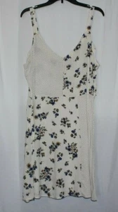 Bebop Women's Junior Summer Dress Size XXL Ivory Floral & Dots - Picture 1 of 2