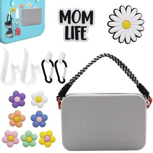 KJMYYXGS Accessories Set for Bogg Bag Silicone Phone Holder Inserts Beach Grey - Picture 1 of 6