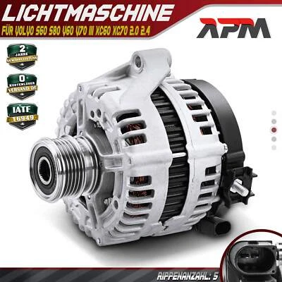 Generatore alternatore 150A 14V per Volvo S60 II S80 II V60 I V70 III XC60 XC70 - Immagine 1 di 4