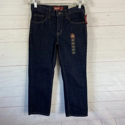 Arizona Boys Straight Leg Jeans Size 10 Husky Blue 100% Cotton New - Image 1 of 4