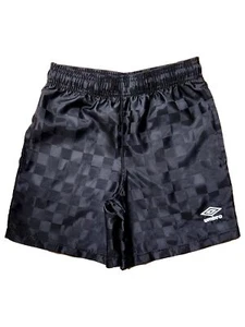 Umbro Boys Black Square Design Athletic Soccer And Basketball Shorts - Picture 1 of 2