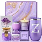 Birthday Gifts for Women, Relaxing Lavender Spa Gift Basket Set with 20oz Mon...