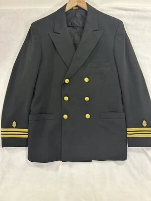 Blazer 40R de la Marina de los Estados Unidos Negro Dorado Botón Militar Patriota Chaqueta Uniforme De Colección Foto 1 de 4