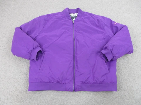 Los Angeles Rams Jacket Womens 2XL XXL Purple Super Bowl Football Coat Ladies * Cover