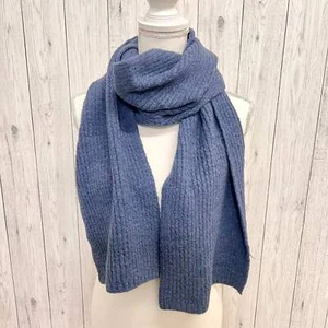 POM Recycled Blend Rippstrick Winter Schal Jeansblau - Bild 1 von 1