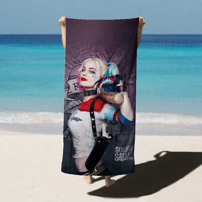 Harley Quinn Beach Towels Microfiber Cotton Blend Pool Towel 31x63in - Image 1 of 4