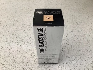 Dior Backstage Face and Body Custom Build Waterproof Foundation 1W 1 Warm BNIB - Picture 1 of 2