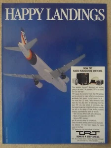 5/1987 PUB TRT RADIO NAVIGATION SYSTEM AIRBUS A320 AIRLINER ORIGINAL AD - Imagen 1 de 1