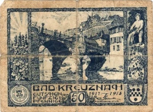 Dinero de emergencia Bad Kreuznach (Alemania) 50 Pfennig 1917 GRAK52.6 - Imagen 1 de 2