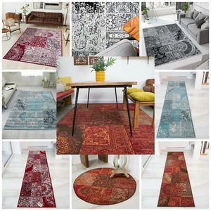 Traditional Vintage Patchwork Rugs | Small Large Living Room Rug | Hall Runners - Picture 1 of 26