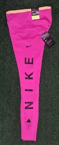 Nike One Icon Luxe Mid-Rise 7/8 Leggings Fire Pink XSmall CJ4145 601 - Picture 1 of 8
