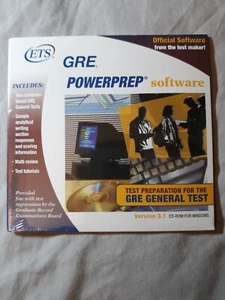 New Sealed GRE Powerprep Software CD-ROM Windows Test Preparation Version 3.1 - Picture 1 of 5