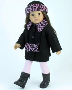Lo último Juego de 3 piezas Chaqueta Sombrero/Muff Rosa con Estampado de Animales para Muñecas American Girl de 18 pulgadas - Imagen 1 de 1
