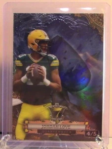 #1446 Jordan Love 2024 WC 7 Stud #P7CCS-JL3 Blue Spade 4/5 Packers - Picture 1 of 2