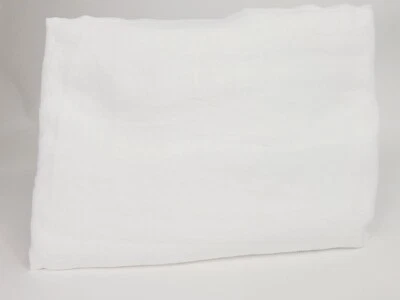 West Elm European Flax Linen Embroidered Stripe Curtain - White/Misty Rose 48x84 - Image 1 of 4