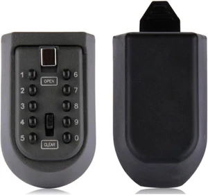 Indoor & Outdoor Key Lock Box Wall Mounted Push Button Combination Key Safe Stor - Picture 1 of 12