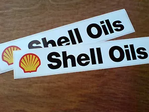 SHELL OILS Calcomanías pegatinas retro grandes carreras rally clásico vintage 2 de 280 mm - Imagen 1 de 1