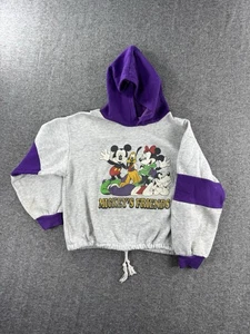 VTG Disney Mickey Sweatshirt Youth 80s 90s Hoodie XL USA Made Goofy Minnie - Picture 1 of 6