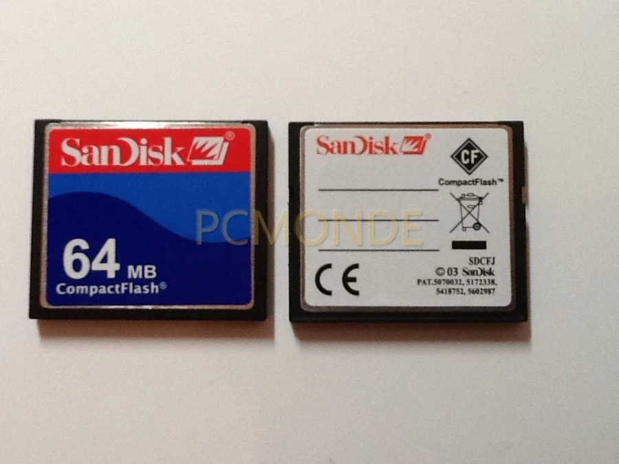 SanDisk 64 MB CompactFlash Card (SDCFB-64-144) - Image 1 of 1