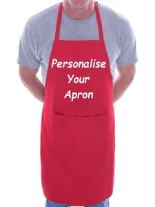 Personaliza tu propio delantal tu texto aquí cualquier palabra aquí cocina barbacoa - Imagen 1 de 8