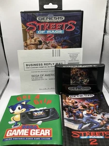 Streets of Rage 2 (Sega Genesis, 1992) Complete CIB w/ Reg Card And Inserts - Picture 1 of 3