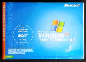 Windows XP Tablet PC Edition 2005 Acer OEM 32-bitowe dyski instalacyjne - bez klucza produktu - Zdjęcie 1 z 3