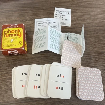 1973 Set Of Phonic Rummy Cards - Original Box- Vintage Reading Card Game 2156-4 - Image 1 of 4