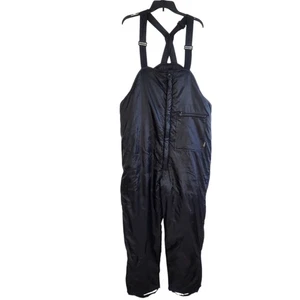 Vintage Walls Blizzard Pruf Insulated Bibs Overalls Size LARGE 38-40 Black USA - Picture 1 of 18